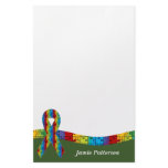 {TBA} Autism AwarenessRibbon 5 Personal Stationery