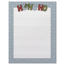 TBA Award Christmas Fun HO HO HO Stationery Customized Letterhead
