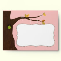{TBA} Baby Tree Sign Custom Envelope (pink) envelopes