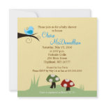 {TBA} Birdie Woodland 5x5 Baby Shower Invitation