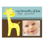 {TBA} Bundle of Joy Giraffe Birth Announcement