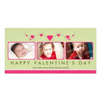 {TBA} Customized Sweet Valentine's Day 3-Photo Photo Cards