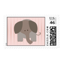 {TBA} Cute Brown Elephant postage