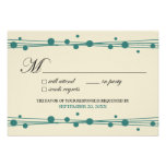 {TBA} Dots & Straw RSVP Card (ivory/green) Custom Invite