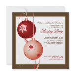 {TBA} Festive Holiday Party Invite (brown)