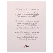 {TBA} guestbook poem Letterhead