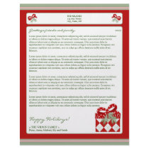 {TBA} Holiday Annual Newsletter Letterhead: gift by HolidayEmporium {TBA} Holiday Annual Newsletter Letterhead: gift