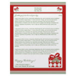 {TBA} Holiday Annual Newsletter Letterhead: gift