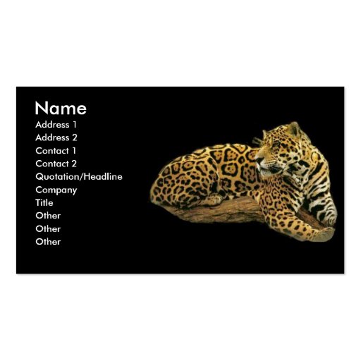 -TBA - Jaguar Business Cards