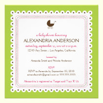 {TBA} Lime Precious Custom Baby Shower Invitation invitations