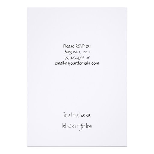 TBA - Lovebirds Wedding Reception Invitation