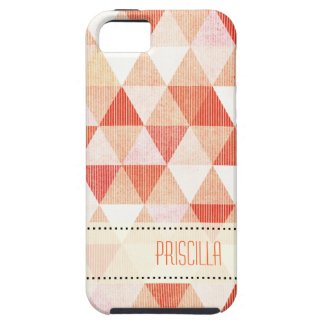 ::TBA:: Modern Lines geometric peach iPhone 5 Cover