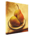 {TBA} Pears on a Plate wrappedcanvas