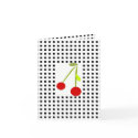 TBA ~ Retro Cherries 'n Checks Note Card