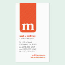 {TBA} Simple Monogram Designer Business Card business cards
