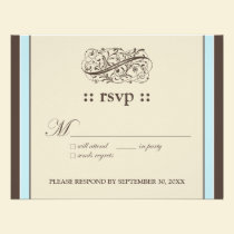 {TBA} Simply Elegant 4.25x5.5" Response Card invitations