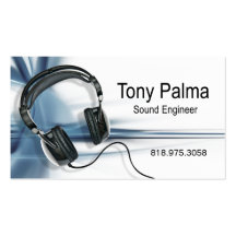 ::TBA:: Smooth Sound Engineer Music Business Card