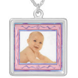 -TBA- Tender Pink Baby Photo Frame Pendant