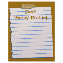 TBA! & TOP10! Honey Do List Letterhead Stationery