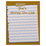 TBA! & TOP10! Honey Do List Letterhead Stationery