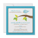 {TBA} Tweet Tweet Baby Shower Invitation (aqua) by BabyShoppe {TBA} Tweet Tweet Baby Shower Invitation (aqua)