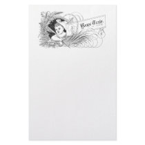 TBA Vintage Victorian Feather Pen Stationery