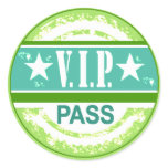 ::TBA Winner:: Blue and Green VIP Pass Party stickers