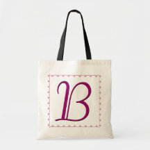 TBA WINNER - Bridesmaid Bag - MAGENTA Monogram