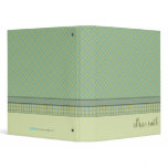 [TBA WINNER] PERSONALIZED GREEN PATTERN binders
