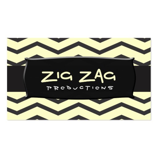 TBA Winner Zig Zag Business Cards