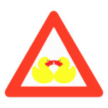 (TBA) yellow little ducks stickers