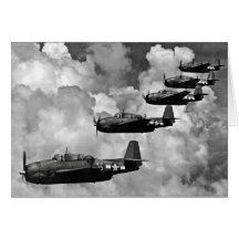 TBF Avenger Torpedo Bombers Card