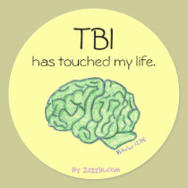 TBI awareness sticker
