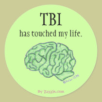 TBI awareness sticker