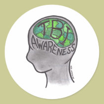 TBI Awareness stickers