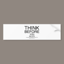 TBYB - Humanists White bumper stickers