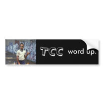 TCC word up. Bumper Sticker bumper stickers