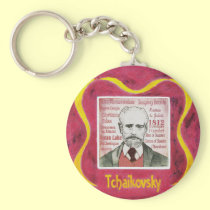 Tchaikovsky key ring keychains
