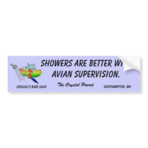 TCP shower bumper stickers