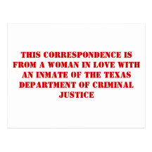 TDCJ correspondence #1 Postcards