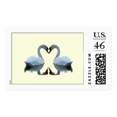 TDSwhite Wedding Swan Stamp