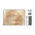 TDSwhite You're Invited Wedding Invitation Stamp stamps