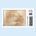 TDSwhite You're Invited Wedding Invitation Stamp