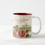Te amo abuela, taza inglesa de los rosas del vinta