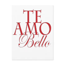 Te Amo Bello Postcard
