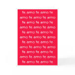 te amo - card