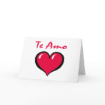 Te Amo Card