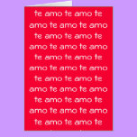 te amo - card (V-day) cards