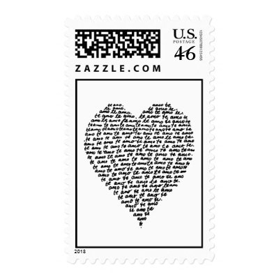 TE AMO ♥ I LOVE YOU STAMPS by TheLoveShop