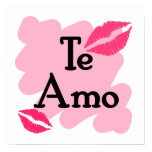 te amo print